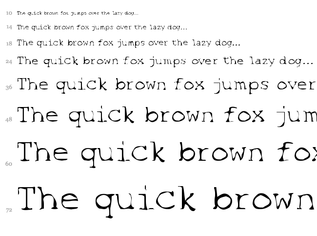 SF Espionage font waterfall